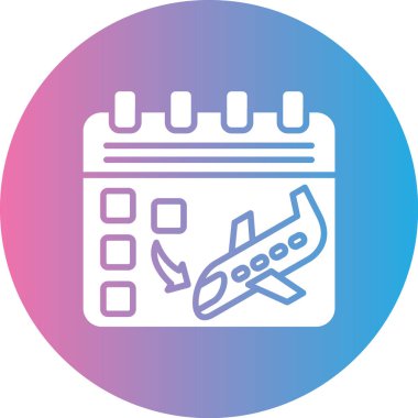 Takvim simgesinin vektör illüstrasyonu