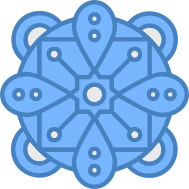 Kar tanesi. Web simgesi basit illüstrasyon