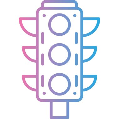 Işık. Web simgesi basit illüstrasyon