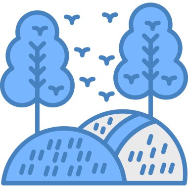 Ağaçların vektör illüstrasyonu