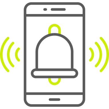 alarm bildirim simgesini ana hat biçiminde ara