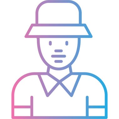 Modern insan simgesinin vektör illüstrasyonu