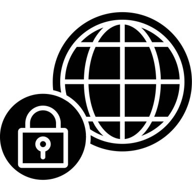 ağ kilidi vektör illüstrasyonu