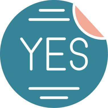 Öyle mi? Web simgesi basit illüstrasyon