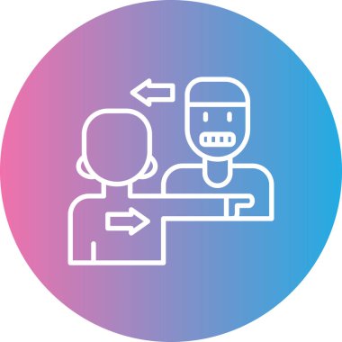 İnsan simgesinin vektör illüstrasyonu