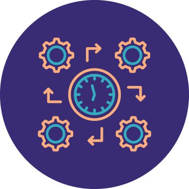 Vektör çizimi. Vites simgesi. Web kavramı