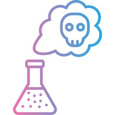 vektör kafatası simgesi, vektör illüstrasyonu