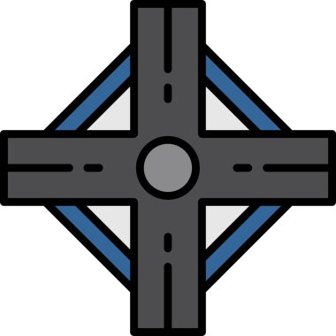 Haç. Web simgesi basit illüstrasyon