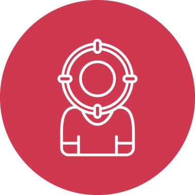 İnsan simgesinin vektör illüstrasyonu