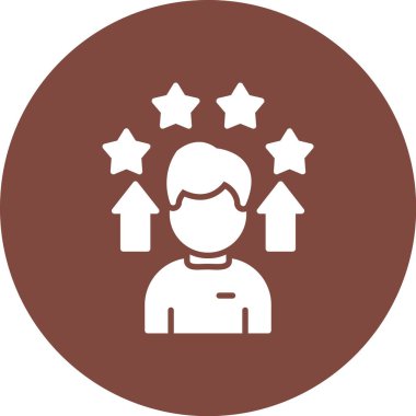 Bir yıldız simgesinin vektör illüstrasyonu