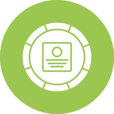 Bir çember simgesinin vektör illüstrasyonu