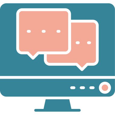 İnternet sohbeti. Basit resimleme