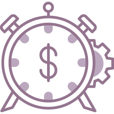 Dolar. Web simgesi basit illüstrasyon