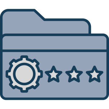 Bir yıldız simgesinin vektör illüstrasyonu