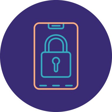 akıllı telefon simgesi vektör illüstrasyonu