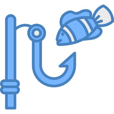 Balık kancasının vektör çizimi