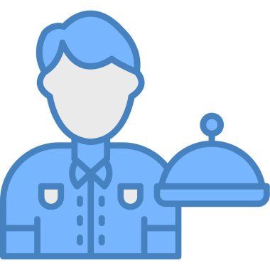 Yemek şefi ikonu - ana hatlarıyla