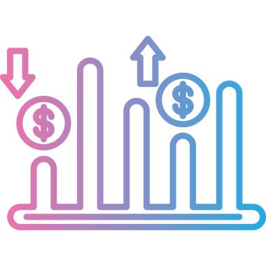 iş grafiği vektör simgesi