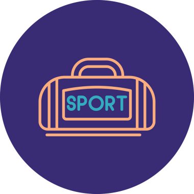 Çanta. Web simgesi basit illüstrasyon