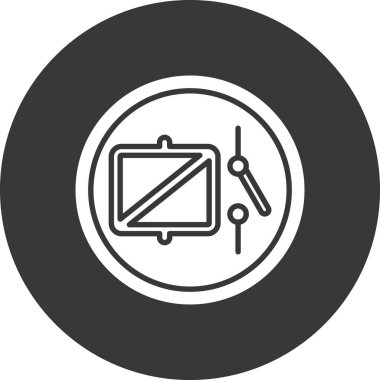 Modern simgenin vektör illüstrasyonu