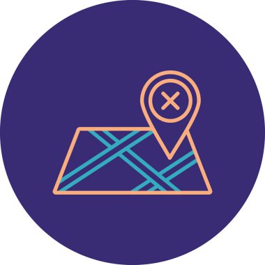 Konum simgesinin vektör illüstrasyonu