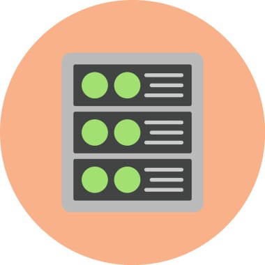 veri sunucusu. Basit ağ simgesi