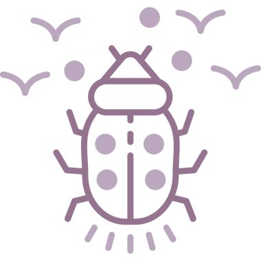 hata böceği simgesi ana hatlar biçiminde