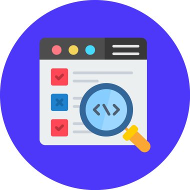 Programlamanın geliştirilmesi için web simgesi. vektör illüstrasyonu