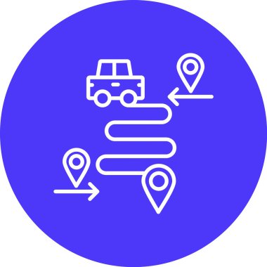 Harita işaretleyici. Basit resimleme