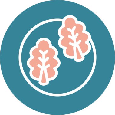 Ağaç simgesinin vektör illüstrasyonu