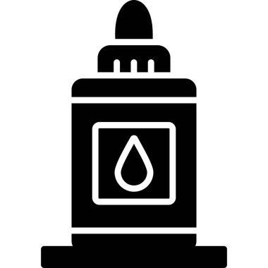 Bir şişe simgesinin vektör illüstrasyonu