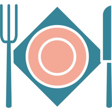 Çatal bıçak takımı ve yemek tabağı