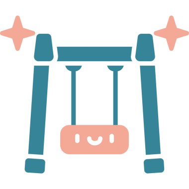 Çizgi film sandalyesinin vektör illüstrasyonu