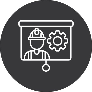 Bir insan simgesinin vektör illüstrasyonu