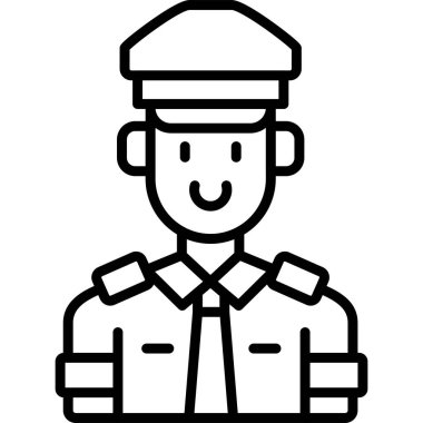 officer icon vector illustration
