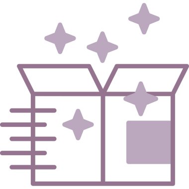 kutu hediye simgesi ile doldurulmuş özet biçimi