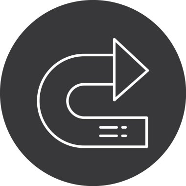 ok vektörü simgesi modern basit vektör illüstrasyonu