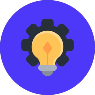 Ampul. Web simgesi basit illüstrasyon