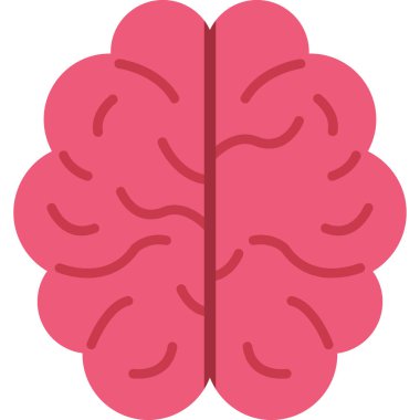 beyin ikonu vektör illüstrasyonu