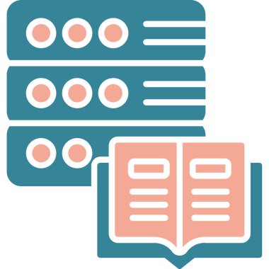 Kitap. Web simgesi vektör illüstrasyonu