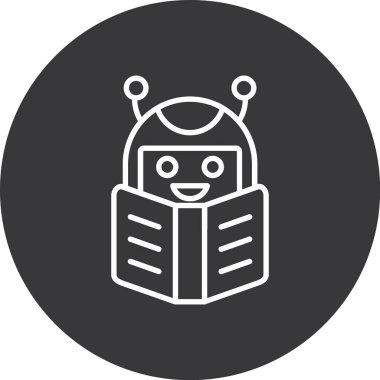 Robot simgesinin vektör illüstrasyonu