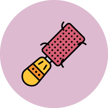 Şirin bir çizgi film simgesinin vektör çizimi