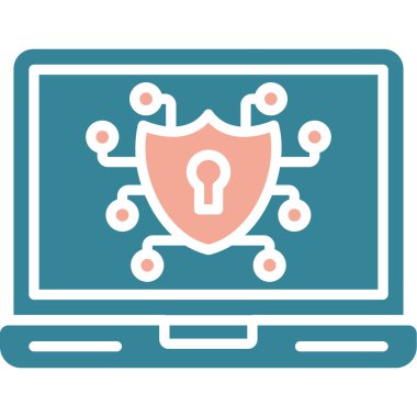 İnternet güvenliği. Ağ simgesi. vektör simgesi