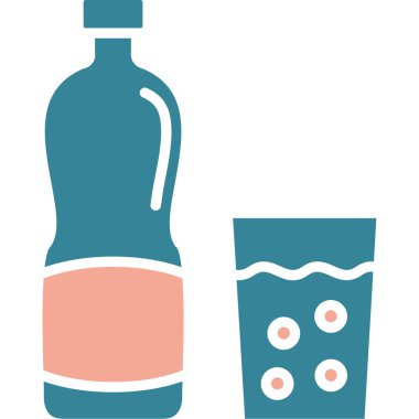 Sıvı bir şişenin vektör çizimi