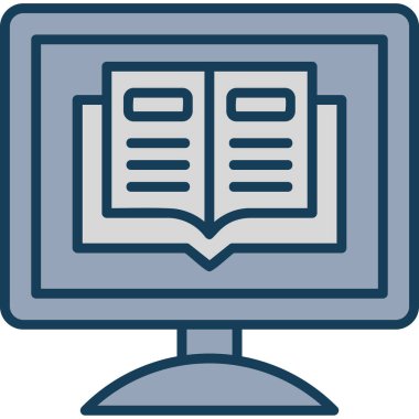 kitap simgesi vektör illüstrasyonu