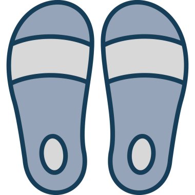 Terlikler. Web simgesi basit illüstrasyon