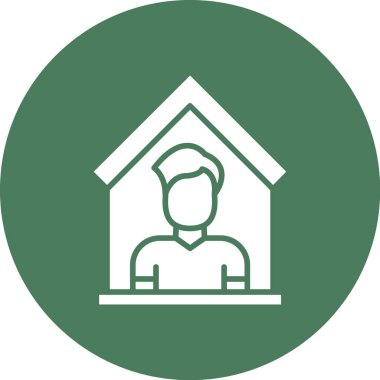 ev vektörü simgesi modern basit illüstrasyon