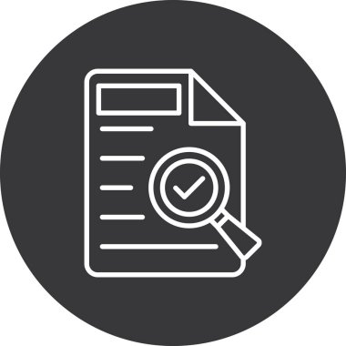 Belge simgesinin vektör illüstrasyonu