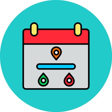 harita konumu ikon vektör illüstrasyonu