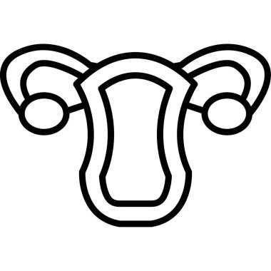 Kanser vektör simgesi. Taslak biçim simgesi. pembe arkaplan, vektör simgesi.